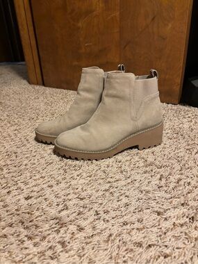 Women's Beige Ankle Boots